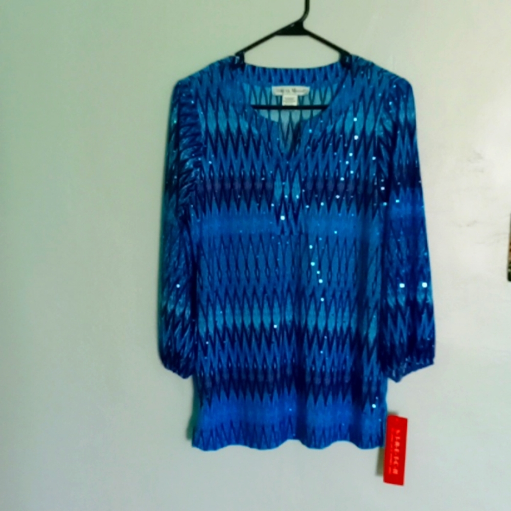 Long sleeve light weight shirt with sparkles. Size small 🦋